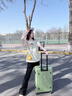 杰西度（ZECEDO）行李箱女20寸登機密碼箱26大容量學(xué)生旅行箱子24拉桿箱子兒童可愛(ài) 【綠色】1:9側開(kāi)蓋/可擴展大深倉 20英寸 Max登機箱/擴容20％ 曬單實(shí)拍圖