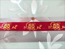 廷簾紅絲帶綢帶結婚喜字拉花彩帶婚禮喜糖禮品盒蝴蝶結裝飾捆綁帶 酒紅心喜款 22m*2.5cm 曬單實拍圖