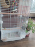 越瑞澤鳥籠鸚鵡專用鳥籠站桿鳥窩籠子虎皮玄鳳八哥鴿子畫眉中大型鳥籠 加高款曜石黑豪華鳥籠【7件套】 【長久耐用-雙層可住4-8只】 曬單實拍圖