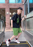 迪士尼（Disney）兒童裝男童夏裝套裝2024新款夏季薄款中大童運(yùn)動(dòng)男孩夏款酷帥氣潮 黑色套裝 160 曬單實(shí)拍圖