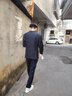 FANQI青少年高中生成人禮服西裝制服男生套裝西服套裝男士五件套韓版 藏青西服+褲子+馬甲+襯衫+領(lǐng)帶 L ::95-110:斤 曬單實(shí)拍圖