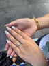 DRLS正品莫桑石鉆戒D色微鑲1克拉男女情侶一對結婚求婚純銀戒指送女友 50分進(jìn)口莫桑閉口(6-24號) 曬單實(shí)拍圖