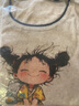 百家好（Basic House）萊賽爾撞色卡通短袖針織衫女夏季亞麻套頭上衣 米色 L 曬單實拍圖