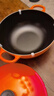 酷彩（Le Creuset）法國進口琺瑯鑄鐵鍋炒鍋煎炸燉煮鍋電磁爐燃氣通用深燒鍋26cm桔色 曬單實拍圖