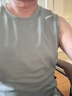 安踏（ANTA）速干背心丨運動(dòng)健身無(wú)袖T恤男夏季跑步冰絲涼感吸濕透氣打底衫 【升級版吸濕速干】豆灰色-4 時(shí)尚坎肩 2XL (185) 建議160-170斤 曬單實(shí)拍圖