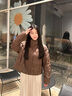 波司登25年輕薄羽絨服女90絨寬松短款顯瘦短款保暖外套B250135326 曬單實(shí)拍圖
