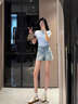 Ebonka復(fù)古德訓(xùn)鞋女2025新款真皮小個(gè)子內(nèi)增高百搭學(xué)生小白鞋厚底板鞋子 白色單里真皮款7CM 37 曬單實(shí)拍圖