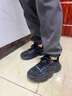 森馬男鞋2025夏季網(wǎng)面復古百搭老爹跑步鞋青少年厚底防滑運動休閑潮鞋 黑 42 曬單實拍圖