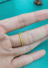 周大福 碎碎冰碎碎金黃金戒指工費(fèi)220 12號(hào),約2.15g EOF1216七夕 曬單實(shí)拍圖