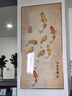 派旦仙夢(mèng)九魚(yú)圖入戶(hù)玄關(guān)裝飾畫(huà)正對門(mén)壁畫(huà)燈新中式走廊過(guò)道掛畫(huà)錦鯉寓意好 年年有魚(yú)E【鋁合金金框+晶瓷面】 70x140cm（推薦0.9-1米墻面） 【無(wú)燈款】 曬單實(shí)拍圖