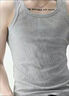 【工字透氣】夏季男士背心打底透氣工字背心男款休閑 灰色 2XL (120-135斤) 曬單實拍圖