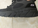 斯凱奇（Skechers）厚底慢跑鞋女鞋百搭增高時(shí)尚透氣休閑鞋舒適潮流運(yùn)動(dòng)鞋子117380 全黑色/BBK 36.5 曬單實(shí)拍圖