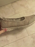 斯凱奇（Skechers）女鞋透氣蕾絲單鞋淺口一腳蹬平底鞋軟底舒適透氣旅游鞋100686 灰褐色/TPE 37 曬單實(shí)拍圖