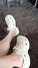 卡駱馳（crocs）厚底云朵洞洞鞋戶外休閑時(shí)尚一腳蹬沙灘鞋拖鞋 206750 206750-2Y2 38 -39 曬單實(shí)拍圖