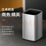 EKO垃圾桶無蓋直投10L砂鋼大號雙層不銹鋼紙簍EK9084張若昀同款 曬單實拍圖