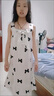 Hello Kitty女童睡裙夏季兒童吊帶睡衣洋氣公主裙中大童家居服G083霧藍(lán)色140 曬單實(shí)拍圖