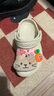 卡駱馳（crocs）經(jīng)典系列經(jīng)典小Clog K童粉色洞洞鞋涼鞋 骨白 28 （28碼-29碼） 曬單實(shí)拍圖