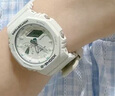 卡西歐（CASIO）G-SHOCK Green Accent colours系列戶外防水防震女士手表 送女友 GMA-S2100GA-7APR 曬單實(shí)拍圖