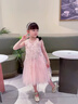 FIDQIOG品牌女童夏款公主裙寶寶背心裙女孩洋氣裙子2025新款 粉色 120 cm 曬單實拍圖