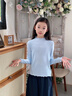 英氏（YEEHOO）兒童長袖t恤女童打底衫春秋款中大童裝女孩上衣服透氣保暖半高領(lǐng) 甜心結(jié)-黑色【軟糯羊毛】 150 cm【順豐包郵 · 極速達(dá)】 曬單實拍圖
