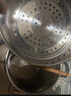 愛仕達(dá)大湯鍋燉鍋304不銹鋼加高加厚大容量燉煮鍋湯鍋 燃?xì)饷骰痣姶磐ㄓ?9.9L燉煮湯鍋+蒸格 24cm 曬單實(shí)拍圖