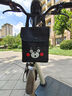 皓梵潔（HAOFANJIE）電動(dòng)車(chē)前置掛包收納袋手機(jī)包電瓶車(chē)防水掛袋電車(chē)包前掛龍頭儲(chǔ)物袋 自行車(chē)包帶蓋 【黑色小熊】 曬單實(shí)拍圖