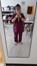 瀚會純棉洗手衣女衣服刷手服長袖男醫(yī)生洗手服口腔手術工作服短袖牙科 女款紫色純棉【京倉發(fā)】 2XL （女160斤內，男200斤內） 曬單實拍圖
