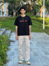 馬克華菲休閑褲男士2025夏季薄款寬松透氣工裝闊腿褲美式潮流直筒長褲子男 曬單實拍圖