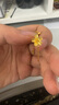 周六福（ZLF） 黃金耳飾女款足金999婚嫁甜蜜櫻花格桑花結(jié)婚耳墜 計(jì)價(jià) 2.68g 曬單實(shí)拍圖