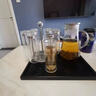 VINOS高檔加厚雙層玻璃杯套裝家用泡綠茶杯耐高溫玻璃水杯冷水壺9件套 三角壺+加厚雙層杯*6+杯架+托盤(pán) 曬單實(shí)拍圖