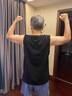 迪卡儂（DECATHLON）背心健身打底汗衫無(wú)袖運(yùn)動(dòng)t恤寬松坎肩外穿短袖5223870 曬單實(shí)拍圖