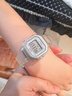 卡西歐（CASIO）手表女孩粉色藍色小方塊學生表運動防水兒童表數顯LA-20WH 電子表 LA-20WHS-7A 女款 【附加貼膜】 曬單實拍圖