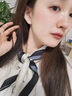 GIAVENTOLA真絲小方巾絲巾女士100%桑蠶絲緞面春夏季送媽媽長輩生日禮物禮盒 米白小小馬（53真絲） 曬單實拍圖