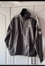 adidas情侶款復(fù)古風(fēng)梭織立領(lǐng)夾克外套男女阿迪達(dá)斯官方三葉草 深灰 2XL 曬單實(shí)拍圖