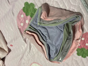 潔麗雅正品7條裝短褲女純棉中腰提臀親膚柔軟高彈純棉抑菌底襠女士內(nèi)褲 綠/暗粉/粉紅/杏/灰/紫/藍 7條 XL 【110-125斤】 曬單實拍圖