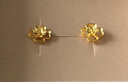 六福珠寶 黃金耳釘四時(shí)春花足金四葉草耳釘 計價(jià)G01G0024DS 約1.20克 曬單實(shí)拍圖