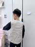 鴨鴨KIDS【反季】女童羽絨馬甲鴨鴨童裝外套2025新款冬季保暖上衣 燕麥色 160 曬單實(shí)拍圖