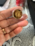 領(lǐng)豐金 足金9999黃金福祿壽實(shí)心金幣2克送人送禮物禮品擺件 支持刻字 2g-福 曬單實(shí)拍圖