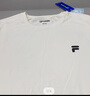 FILA FUSION斐樂潮牌男子針織短袖衫2025夏季新款時尚休閑干爽T恤 云白色-WT L 175/96A/L 曬單實(shí)拍圖