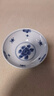 千代源藍(lán)凜堂淺口缽?fù)胩沾赏肴毡驹b進(jìn)口家用小碗餐具日式青花淺碗菜碗 濃墨牡丹 曬單實(shí)拍圖