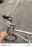 大行（DAHON）折疊車18速451輪組鋁合金單車男女通勤運動城市折疊公路車代步車 米白色 曬單實拍圖