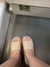 樂拖雙拼 拖鞋女夏季居家阻滑厚底踩屎感沙灘外穿涼拖鞋 沙色37-38 曬單實(shí)拍圖