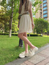 妙麗（Millies）品牌高奢洞洞鞋女厚底包頭外穿拖鞋女2025夏季新款百搭懶人半拖鞋 白色 40 (250mm)  標(biāo)準(zhǔn)碼 曬單實拍圖