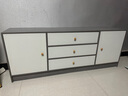 宜造（YIZAO）電視柜簡(jiǎn)約現(xiàn)代落地客廳家用小戶型電視機(jī)柜北歐臥室邊柜電視機(jī)柜 五門昇級(jí)|莫蘭迪灰+白140cm 曬單實(shí)拍圖