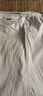峰皓夏季純棉高腰男褲中老年男士休閑褲雙褶直筒寬松深檔爸爸褲子薄款 11#米白色 38 碼/3尺腰圍 曬單實(shí)拍圖