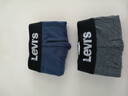 Levi's李維斯男士針織短褲休閑舒適平角褲四角褲內(nèi)褲兩件組合裝 多色 M 曬單實(shí)拍圖