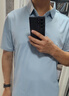 安踏polo衫短袖t恤男夏季薄款翻領(lǐng)運(yùn)動休閑服男士寬松透氣冰絲速干衣 7135-6展翅藍(lán) 2XL 185 曬單實(shí)拍圖