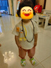 嘟嘟家嬰兒T恤夏季男小童短袖男童上衣卡通洋氣夏裝寶寶休閑夏天衣服 米色 90 曬單實(shí)拍圖