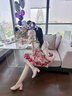 緋垚Lolita蕾絲圓頭洛麗塔單鞋芭蕾風少女百搭甜美女粗跟高跟鞋蝴蝶結(jié) 洛麗塔蝴蝶單鞋【粉色】36碼 曬單實拍圖