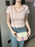 GUSKI包包女包奢侈品牌斜挎包女2025新款高級(jí)單肩包生日禮物送女友老婆 粉色【Pink】 精美禮盒裝 曬單實(shí)拍圖